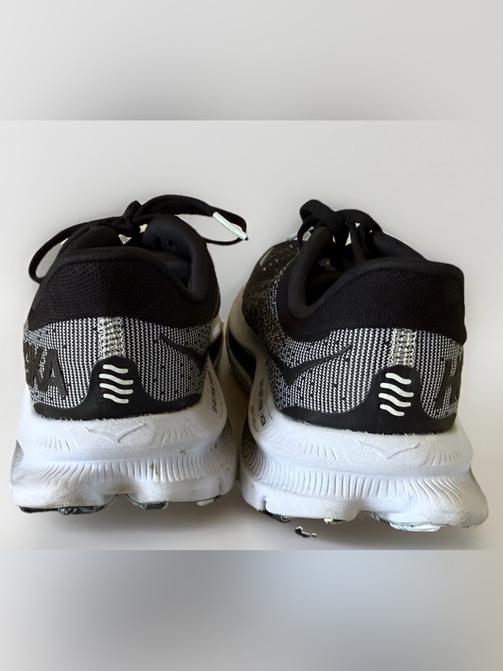 Hoka Kawana Black White Running Shoes Size 6B - Picture 5 of 8